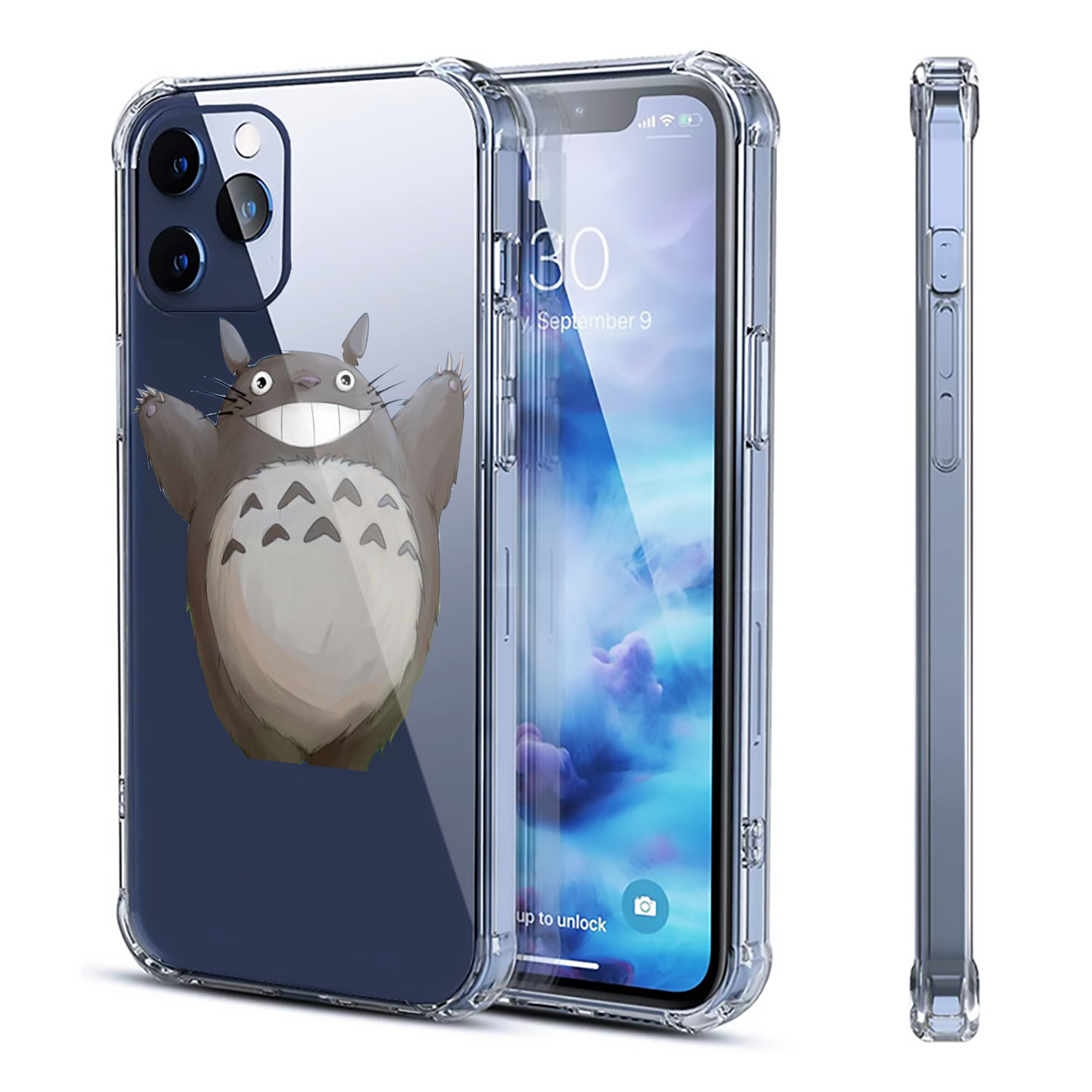（画像用） となりのトトロ 草壁メイ 草壁サツキ My Neighbor Totoro Satsuki Kusakabe Mei Kusakabe 【iPhone 12シリーズ対応】透明スマホケース（クリアソフトケース）